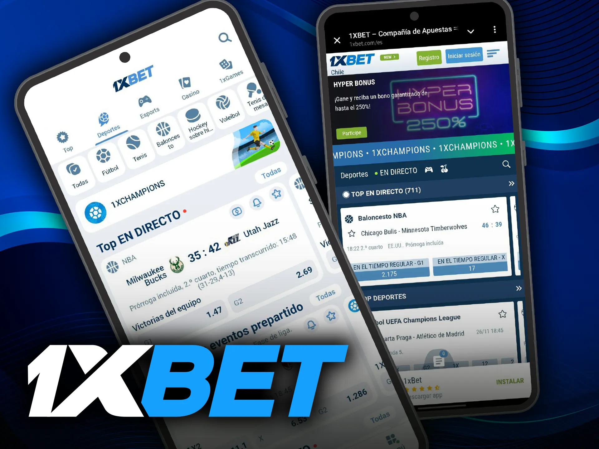 Los usuarios pueden utilizar la versión móvil del sitio web de 1xbet.