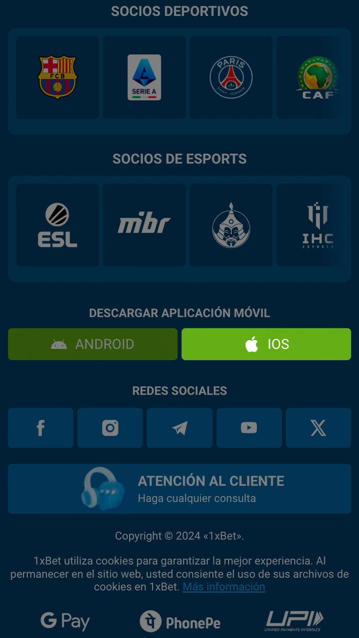 La aplicación 1xbet para iOS se puede descargar visitando nuestro sitio web oficial.