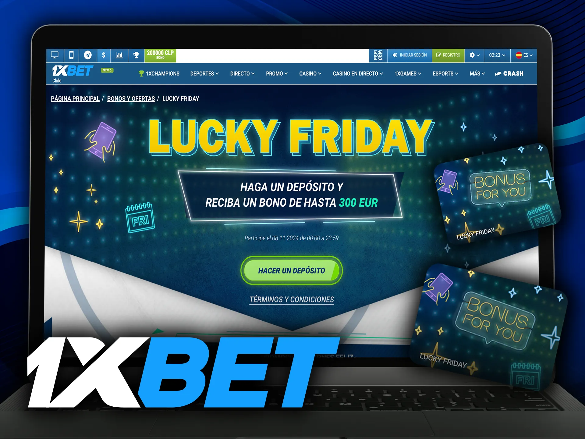 Para obtener bonos 1xbet todo lo que necesita hacer es registrarse en el sitio web oficial.