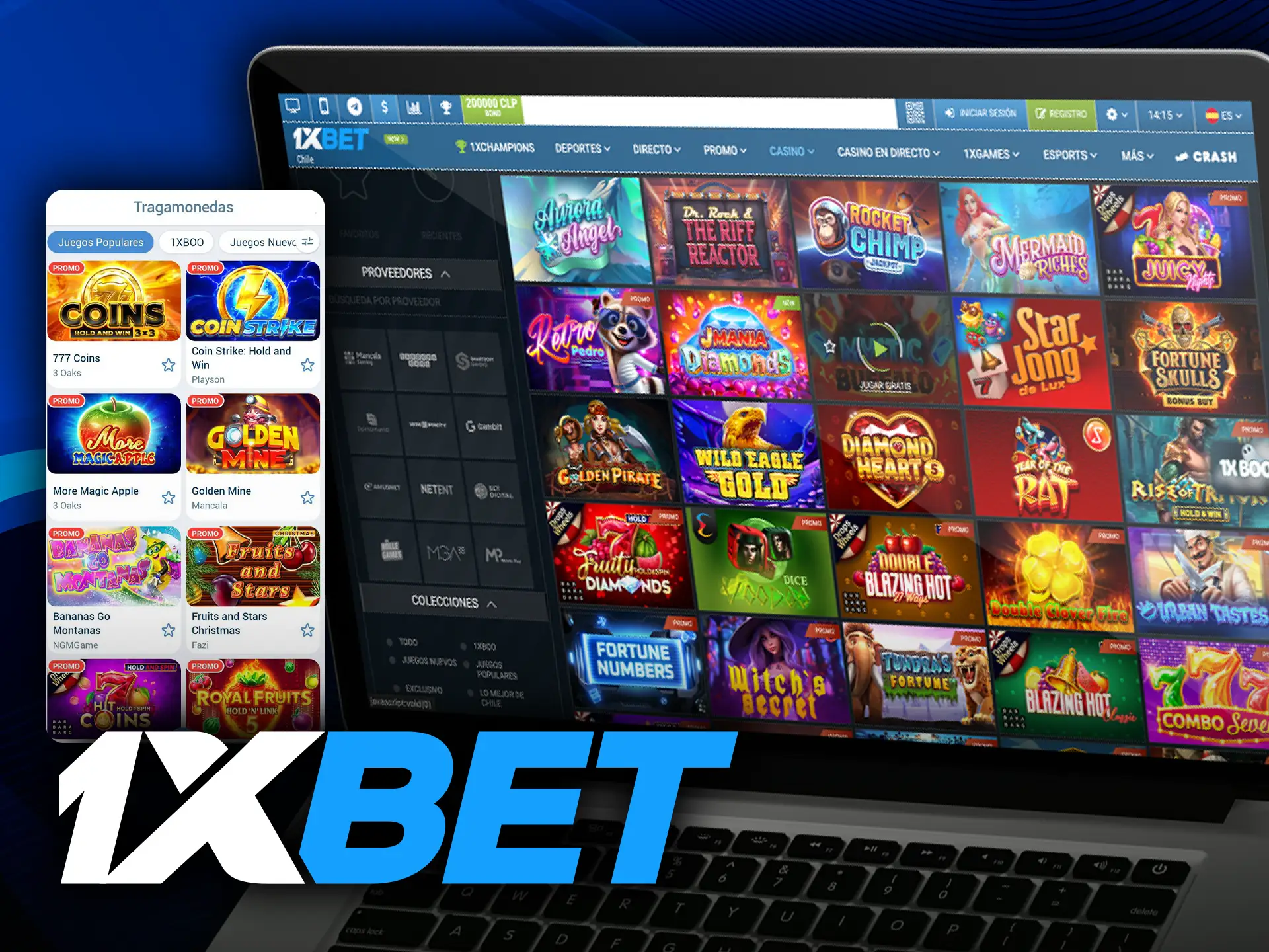 Las tragaperras son algunos de los juegos más populares del casino 1xbet.