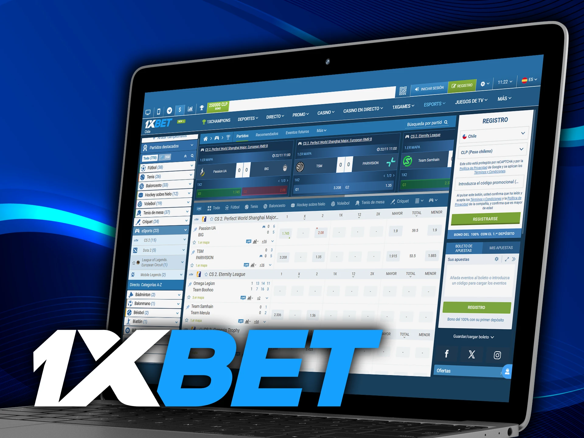 Hablaremos de los juegos para apuestas de eSports de 1xbet.