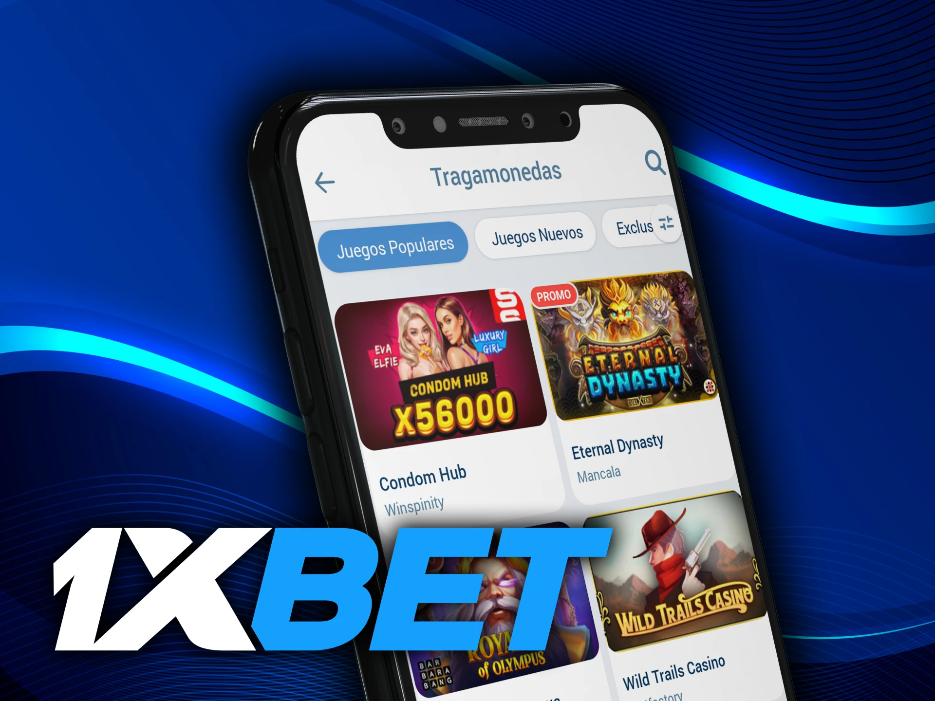 Descarga la aplicación 1xbet para juegos de casino.