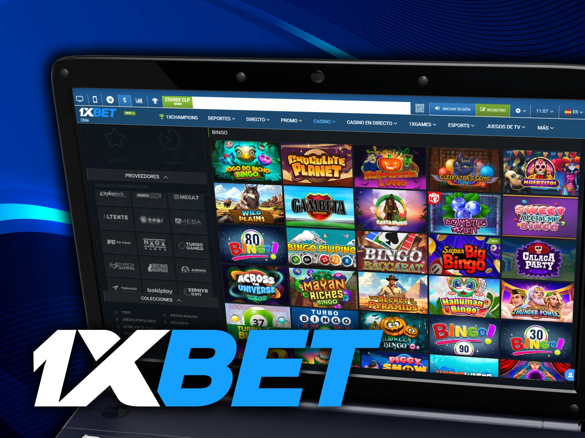 Puedes jugar al bingo en el sitio web de 1xbet.