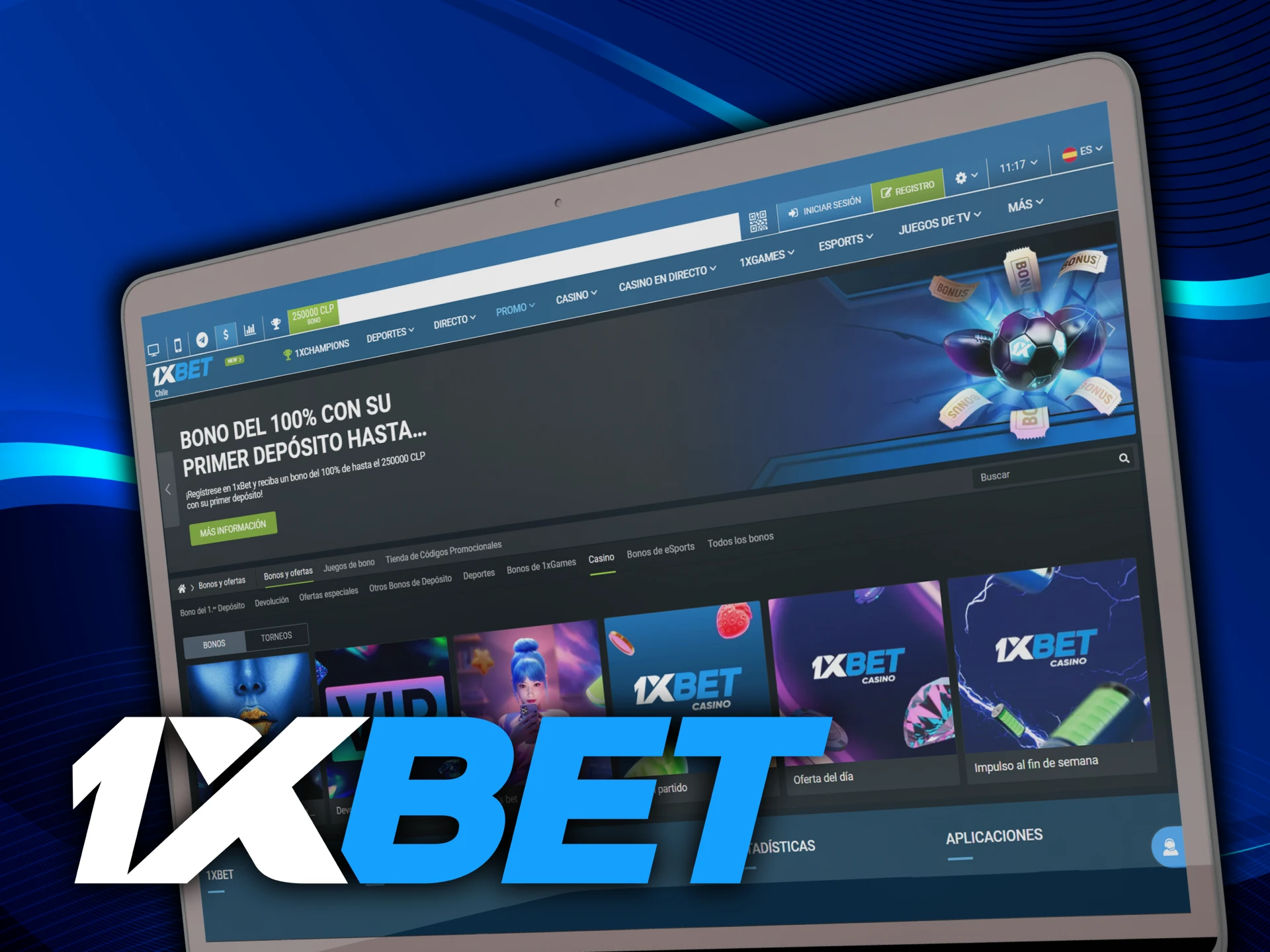 1xbet ofrece bonos para juegos de casino.