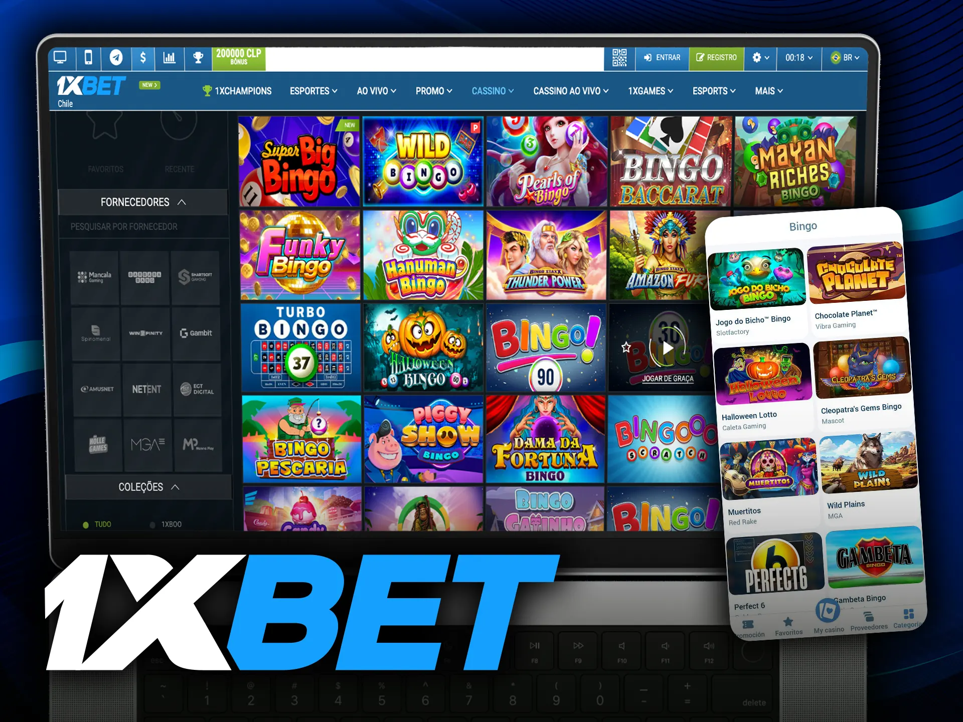 Juega al bingo y consigue bonos únicos de 1xbet.