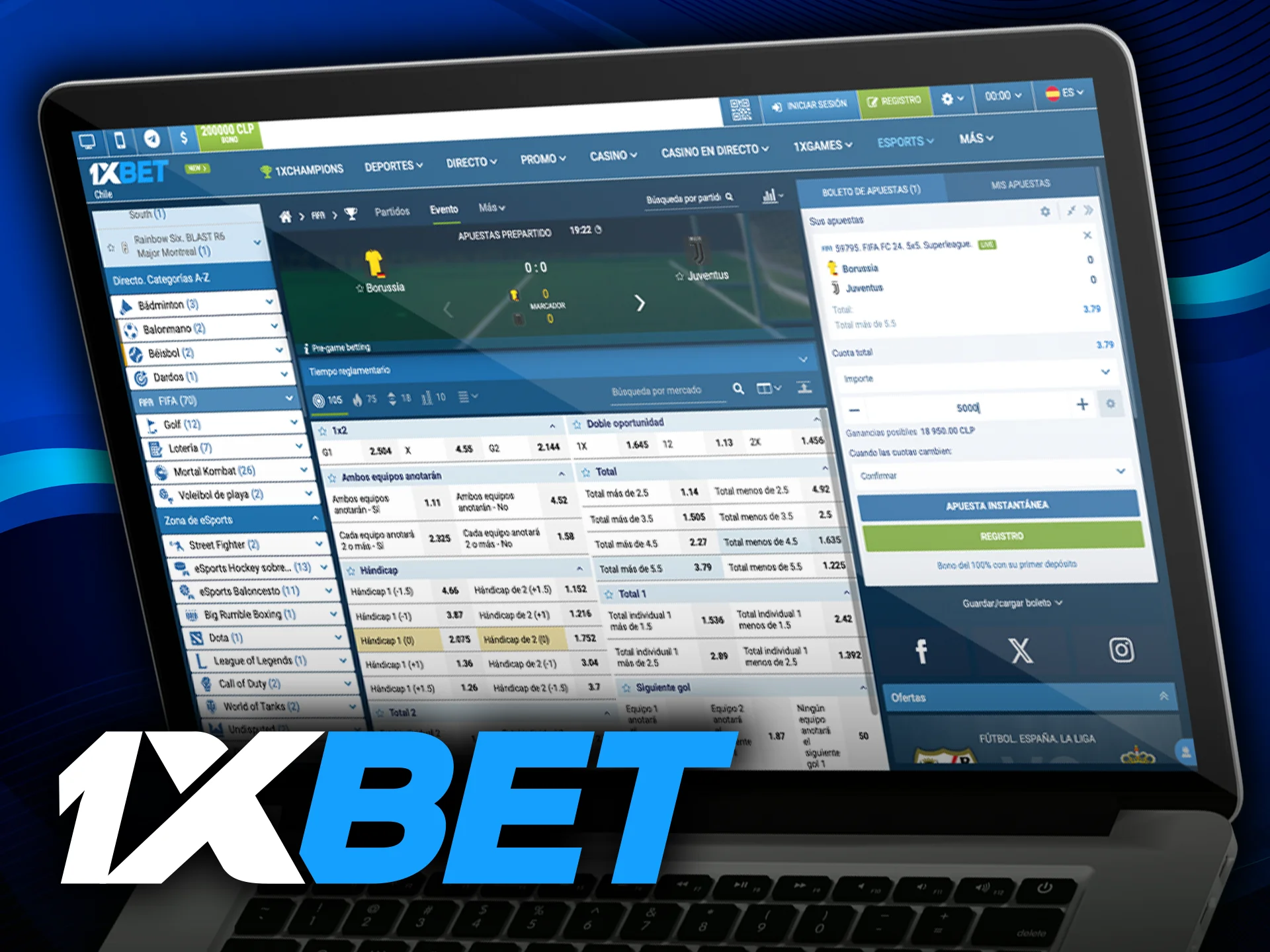 Los deportes virtuales ofrecen eventos populares en 1xbet para hacer una apuesta.