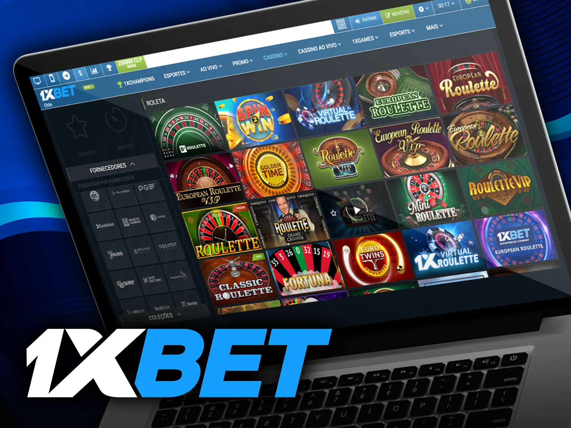 1xbet ofrece un gran número de juegos de casino para los usuarios chilenos.