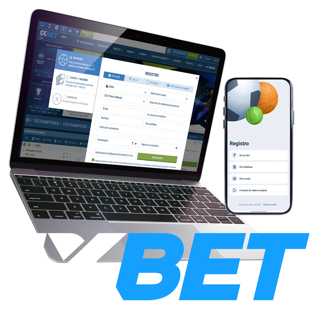 Una guía para registrarse en el sitio 1xbet.