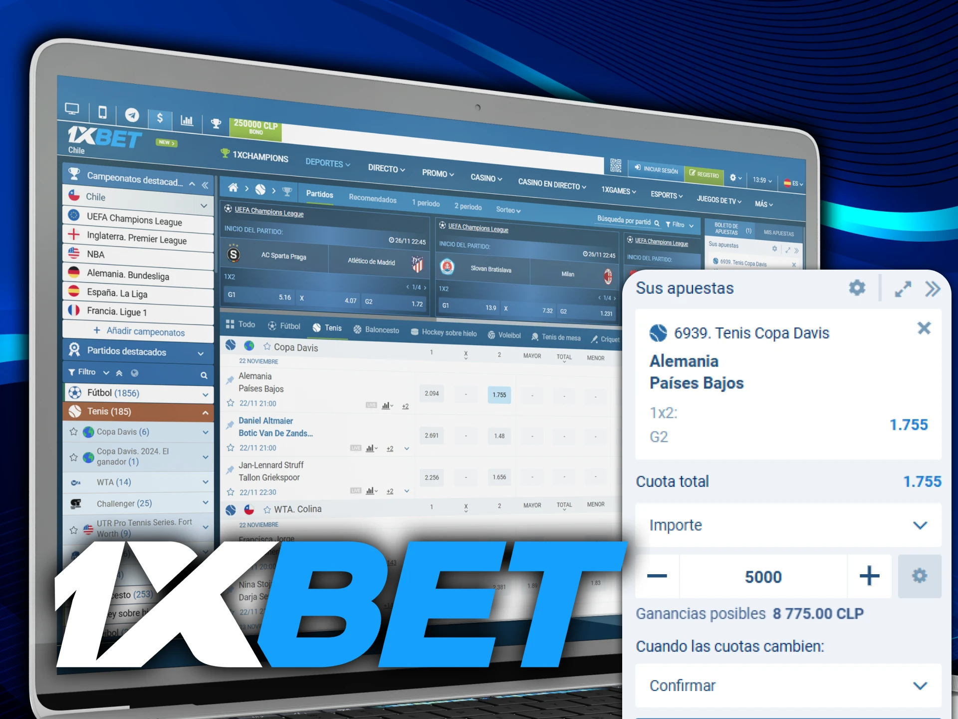 Te contamos cómo empezar a apostar en tenis con 1xbet.