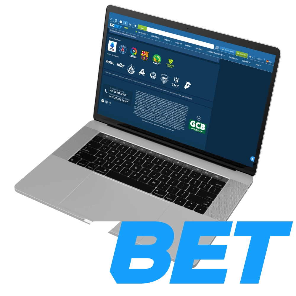 El casino en línea 1xbet tiene licencia de Curazao.