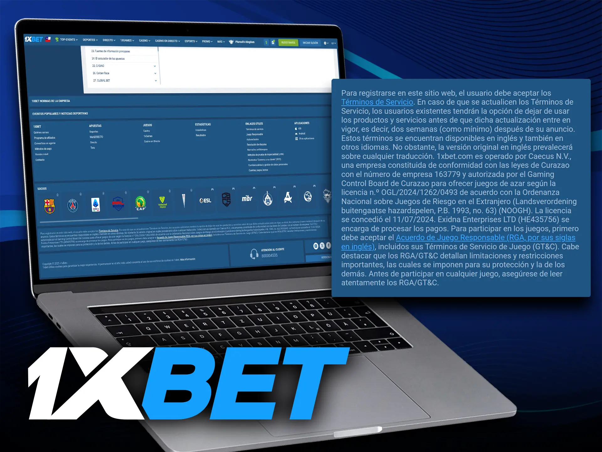 La licencia de Curaçao permite a 1xbet operar de forma legal y transparente.