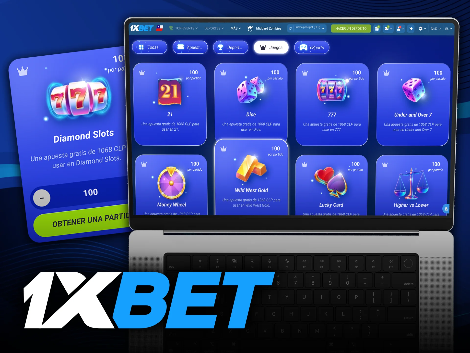 Aprovecha tu código promocional para el casino en 1xbet y empieza a ganar.