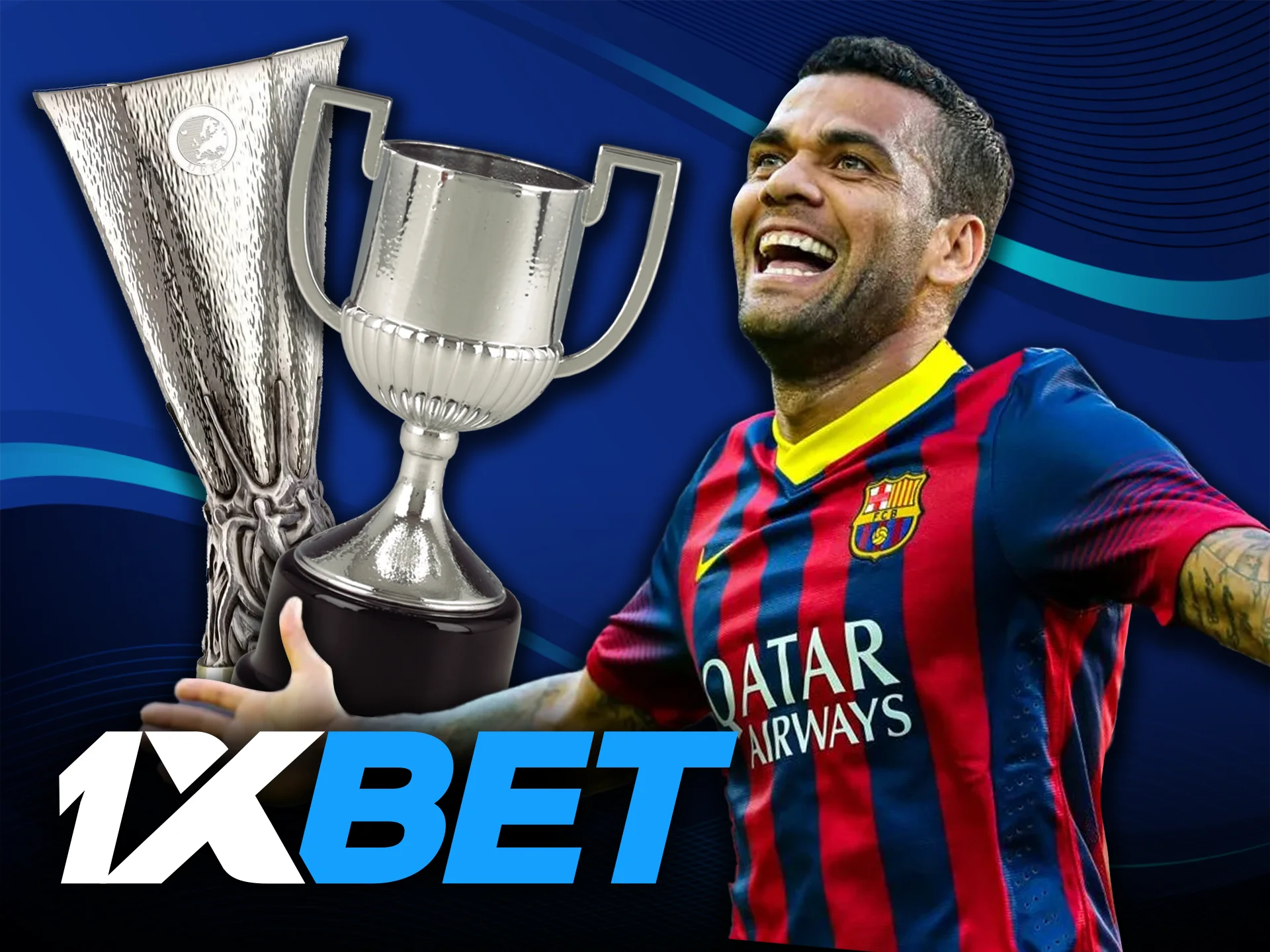 La carrera de Dani Alves explora sus logros con 1xBet.