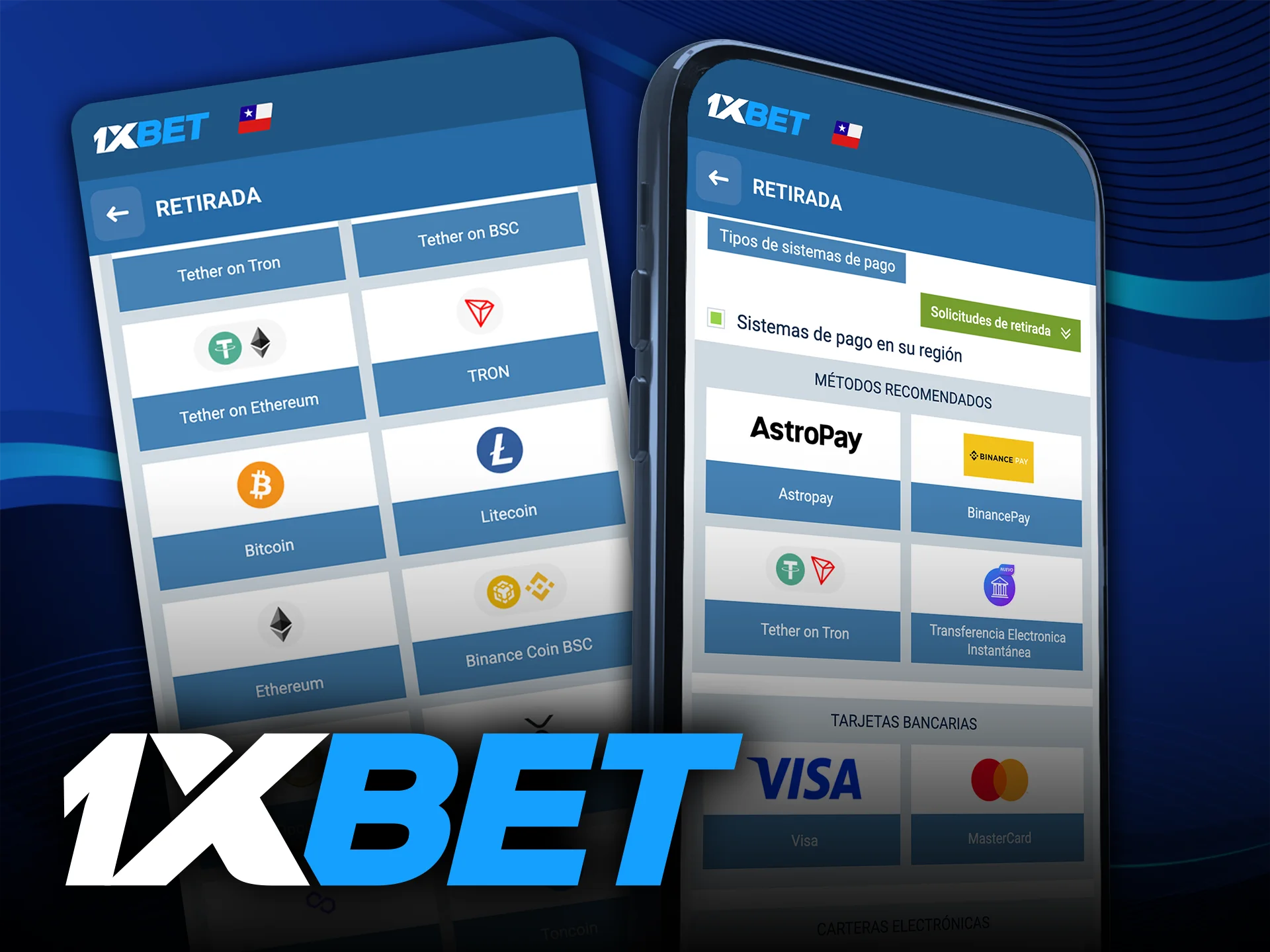 Retira tus fondos de forma rápida desde la aplicación 1xbet.