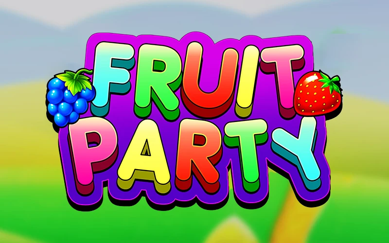 Consigue frutas iguales en Fruit Party en 1xBet para ganar.