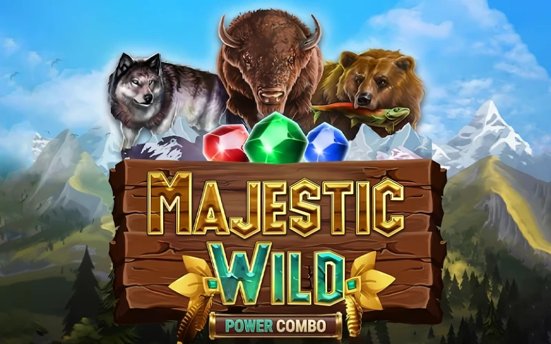 Juega a la tragaperras Majestic Wild con temática natural en 1xBet.