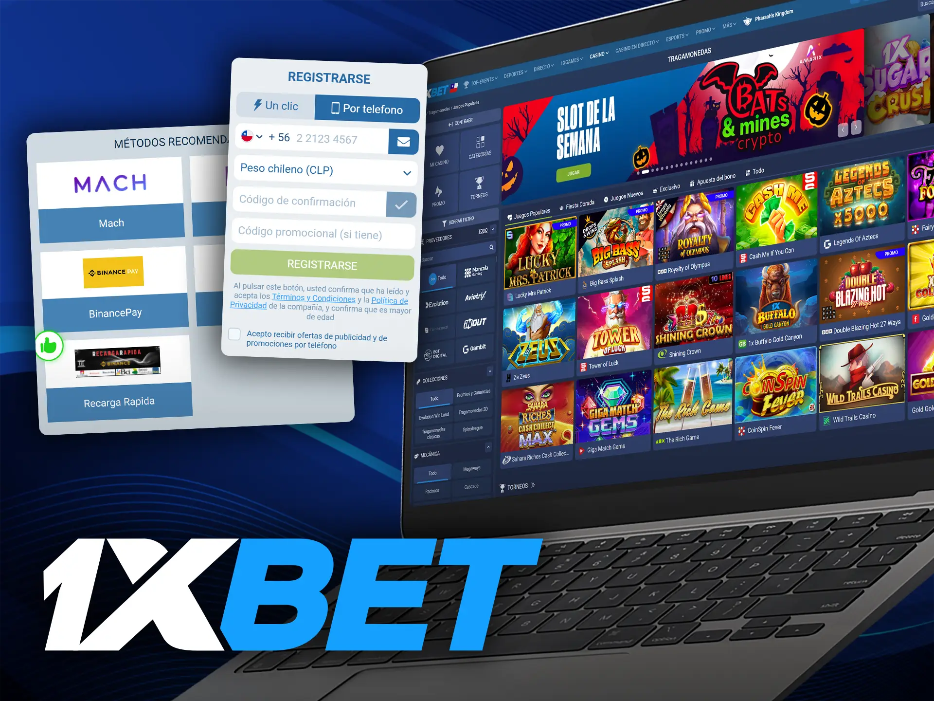 Empieza a jugar en 1xBet siguiendo estas instrucciones.
