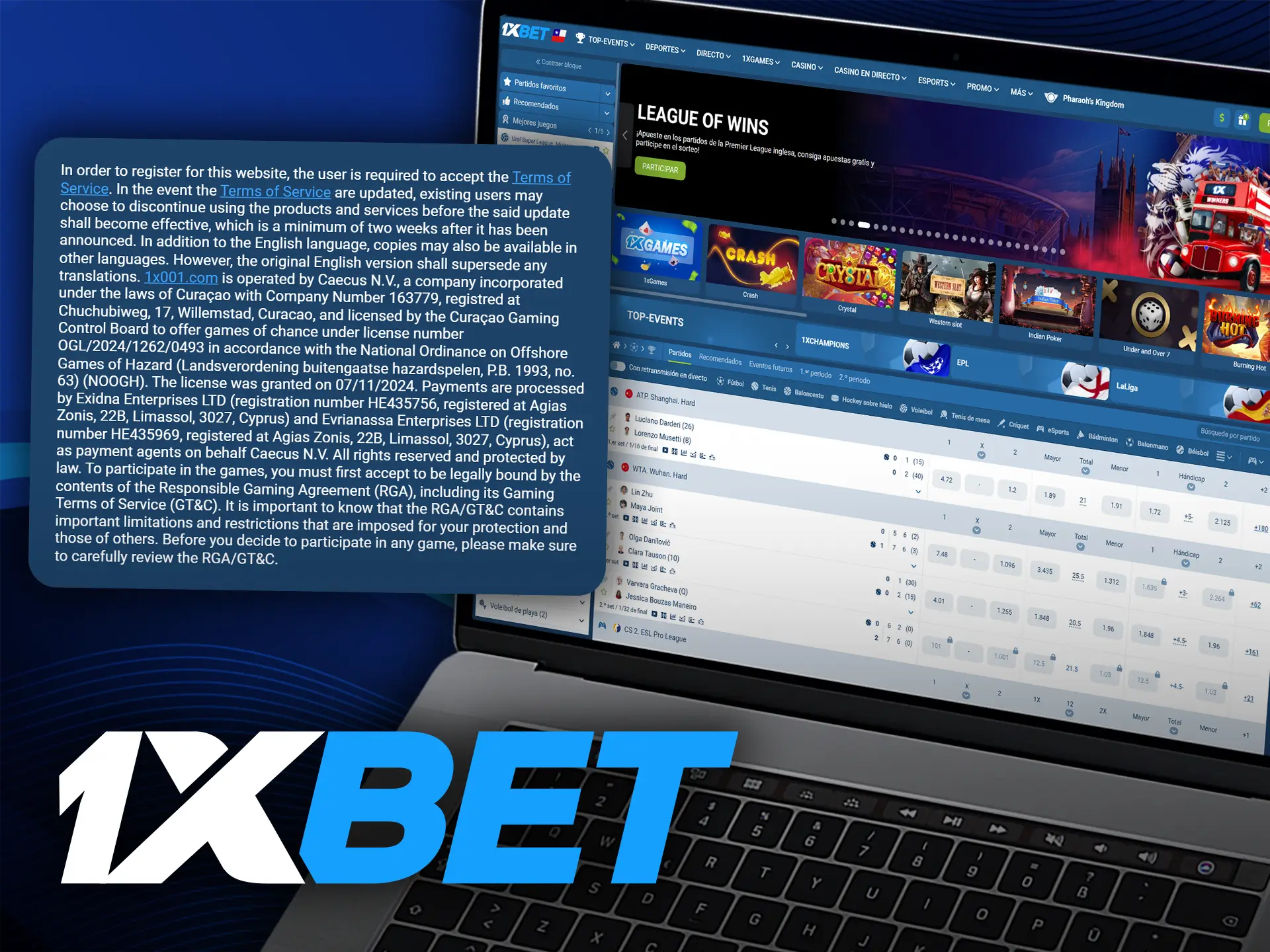 1xBet opera legalmente en Chile con licencia de Curazao, lo que garantiza un juego justo y pagos seguros.