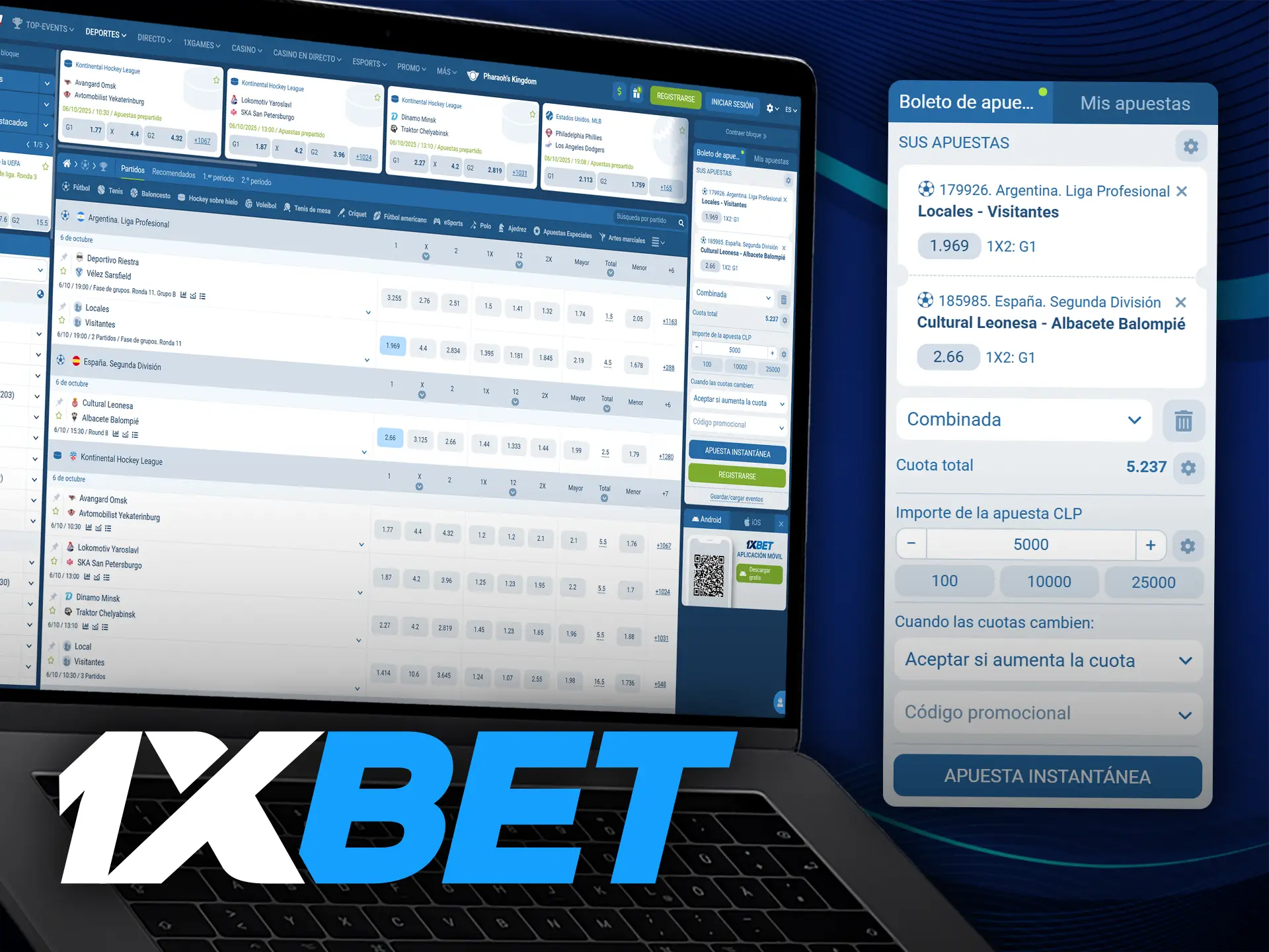 Descubra qué tipos de apuestas deportivas ofrece 1xBet a sus usuarios de Chile.